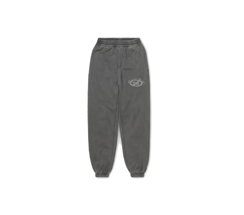 Washed Grey Loose Cuffed Joggers